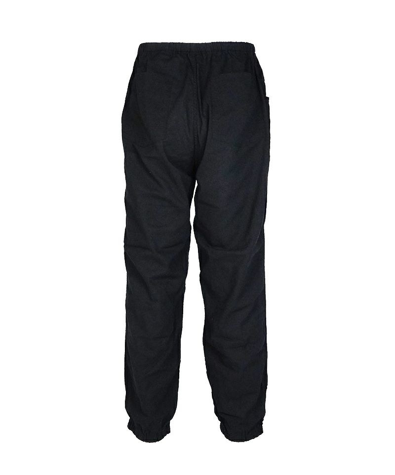 COMOLI オックス ドローストリング パンツ , Black – Navyblue