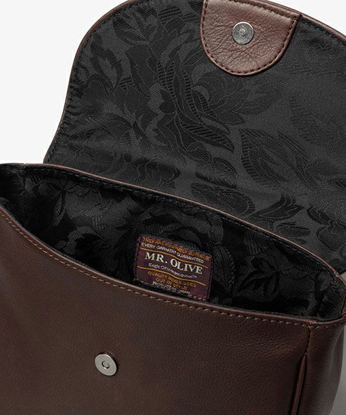 MR.OLIVE＞IMPERMA-LEATHER / NEAT SHOULDER BAG | MAKES ONLINE STORE