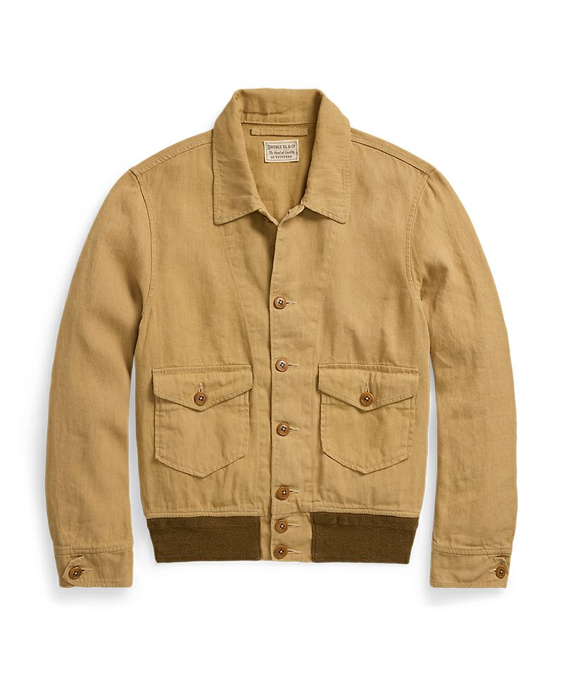 Linen cotton canvas jacket (OTW16020166)