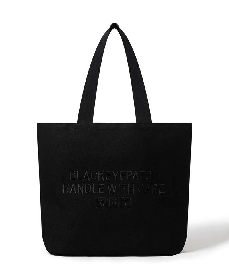HWC LABEL TOTE BAG LARGE BLACK ブラックアイパッチ BlackEyePatch《ブラックアイパッチ》 HWC LABEL TOTE BAG LARGE