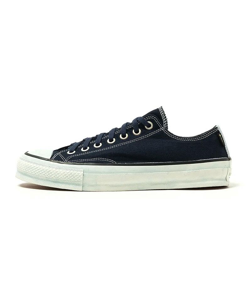 ＜nonnative＞DWELLER TRAINER LOW COTTON CANVAS OVER DYE WITH GORE-TEX by SPINGLE