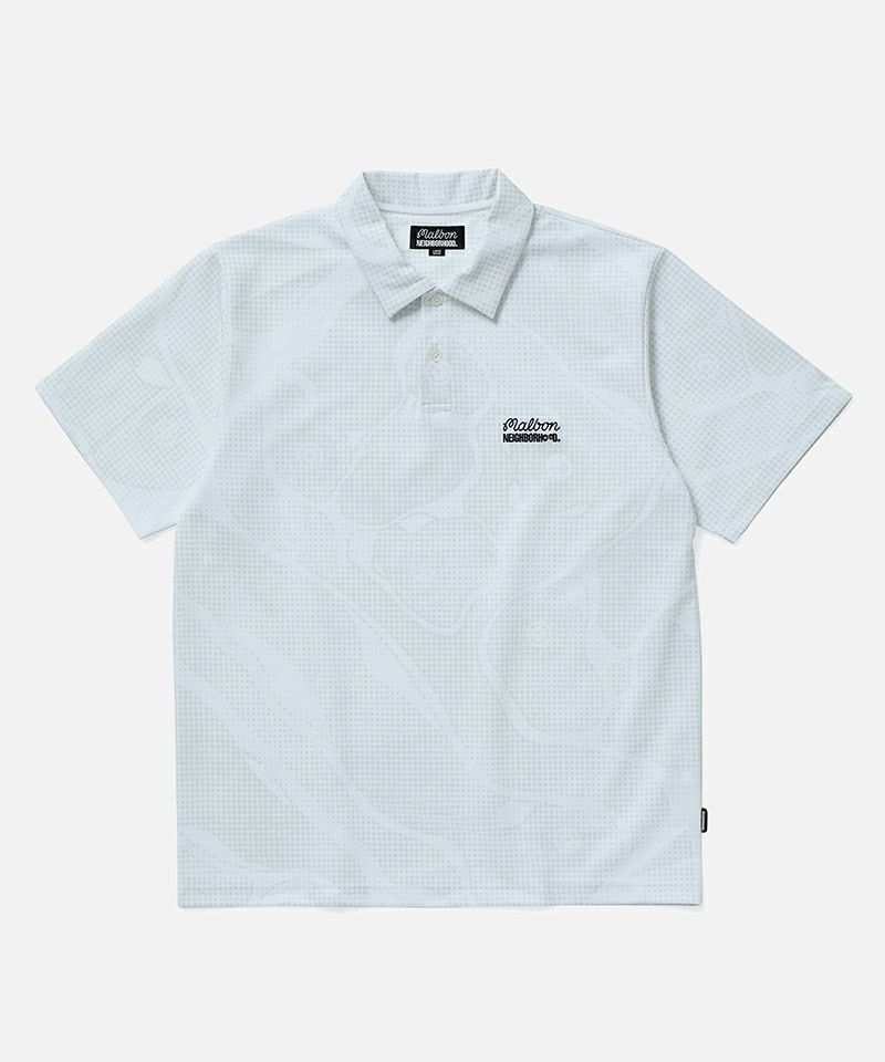 NEIGHBORHOOD＞NH X MALBON GOLF . COURSE CAMO PATTERN POLO SS