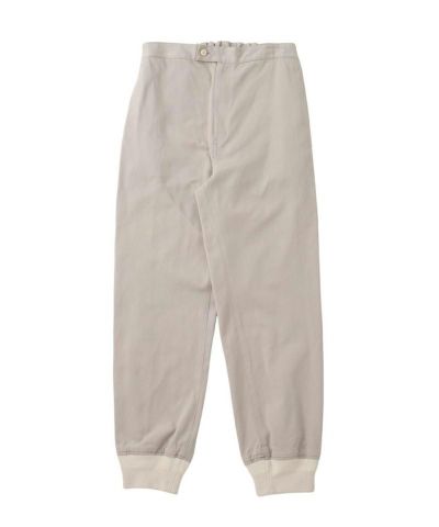 新品】マークアンドロナ パンツ グレー×パープル スカル・ロゴ総