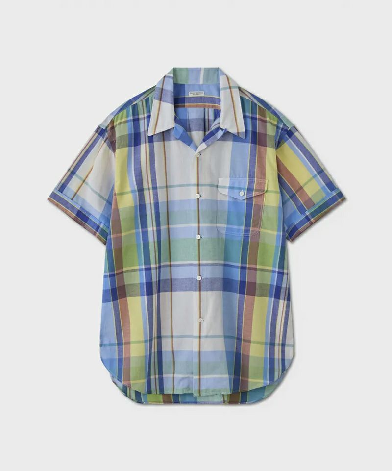 ＜PHIGVEL＞MADRAS CHECK OPEN CLLOAR SS SHIRT