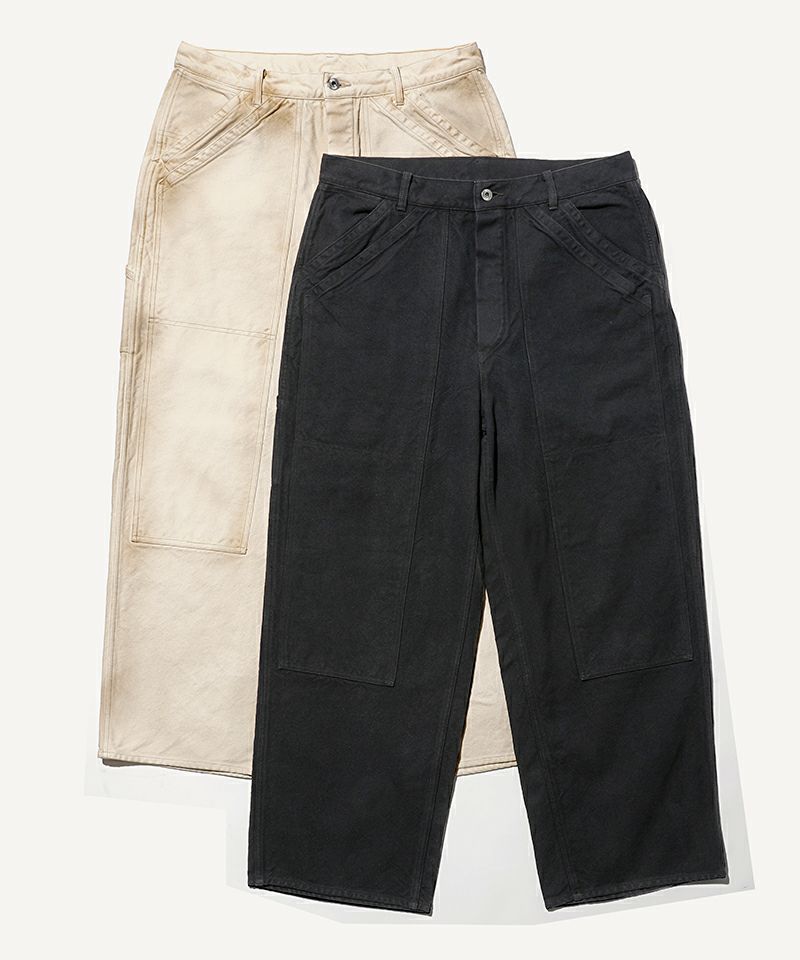 A.PRESSE＞Vintage Silk Hemp Double Knee Pants | MAKES ONLINE