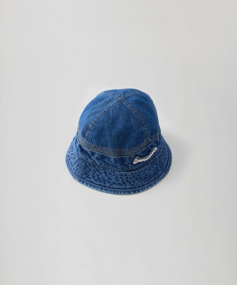 ＜NICENESS＞E.MATLOCK / E.マットロック (エイジドエフェクト デニムハット-インディゴ)