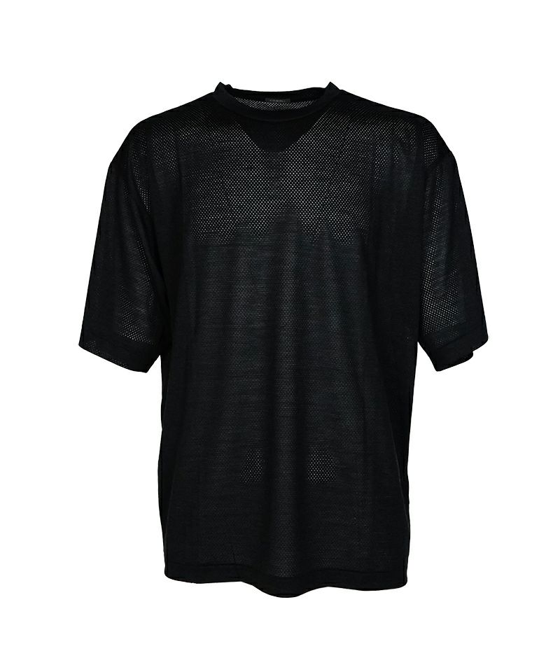 ＜COMOLI＞ウールメッシュ 半袖シャツ