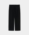 Organic Cotton Gabardine Double Pleated Easy Trousers