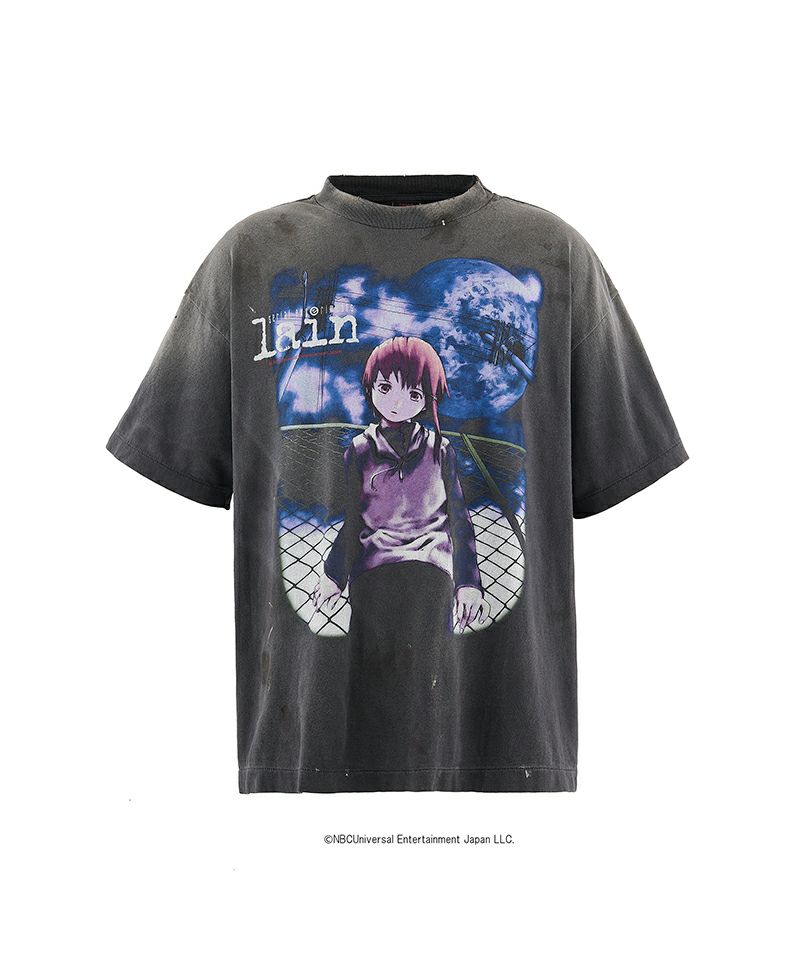 SAINT MICHAEL セントマイケル GS_SS TEE/LAIN コラボ Tシャツ SAINT MICHAEL＞GS_SS TEE / LAIN / BLACK | MAKES ONLINE STORE