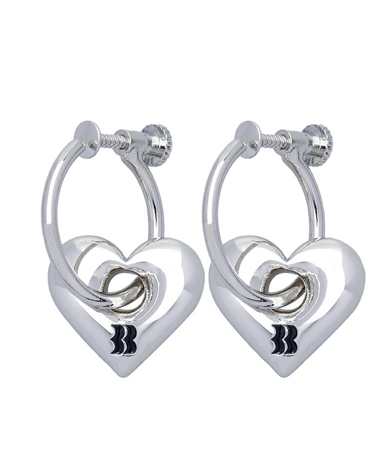 ＜BASICKS＞BB Logo Earrings