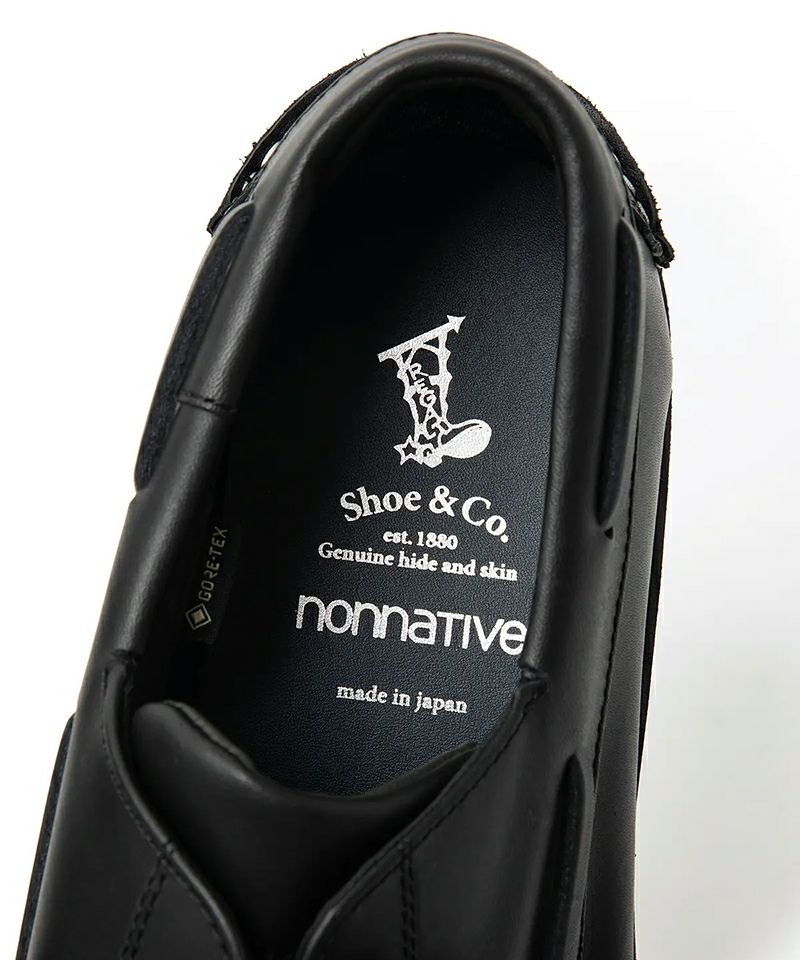 激安　定価7万　美品　nonnative  MARINER COAT nonnative＞MARINER MOC SHOES COW LEATHER WITH GORE-TEX