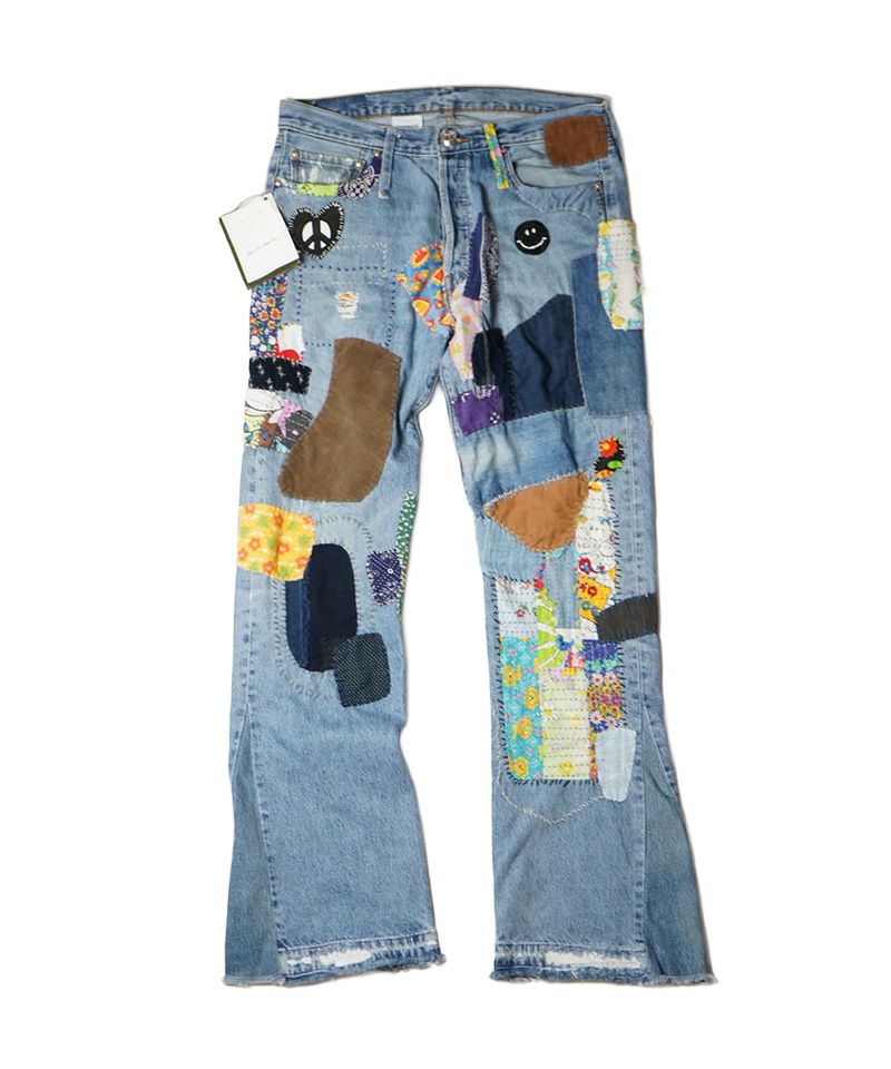 ＜READYMADE＞HIPPIE DENIM/BLUE