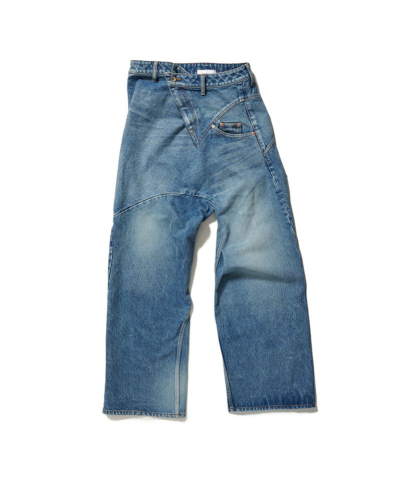 ＜doublet＞DISTORTED CUTTING DENIM PANTS