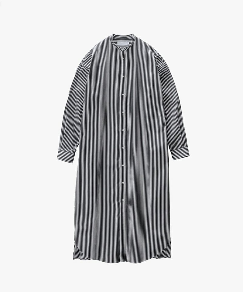 ＜Graphpaper＞High Count Broad Oversized Band Collar Shirt Dress