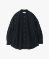 ＜Graphpaper＞High Count Broad L/S Oversized Band Collar Shirt