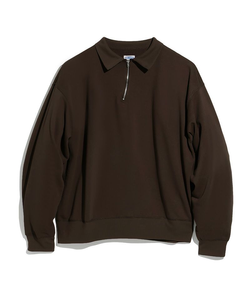 FOUNDOUR＞HALF ZIP LONG SLEEVE SHIRT | MAKES ONLINE STORE