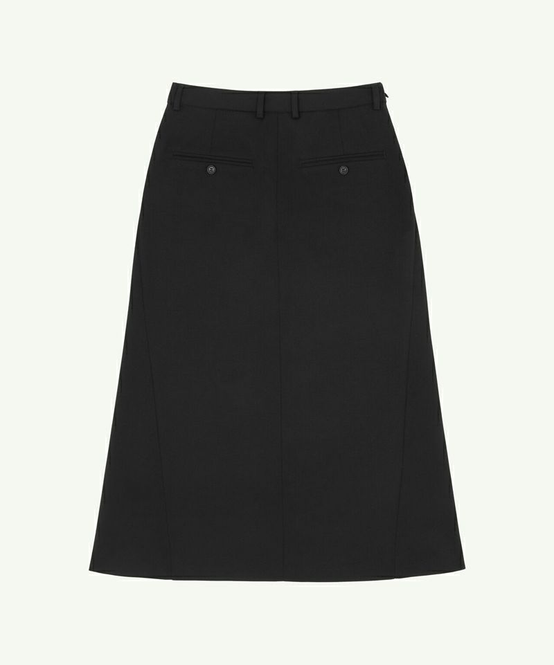 テーラードミディスカート