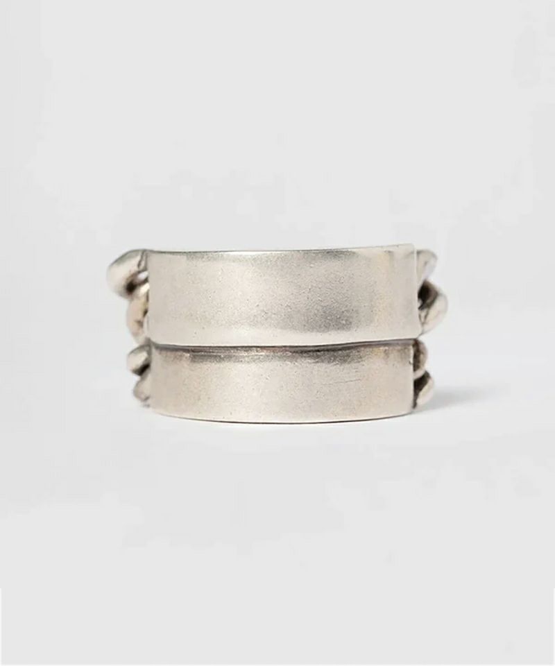 ＜Ann Demeulemeester＞IZE DOUBLE CHAINS RING