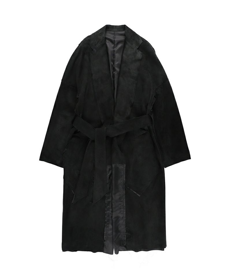 ＜sulvam＞クラシックレザーガウンコート