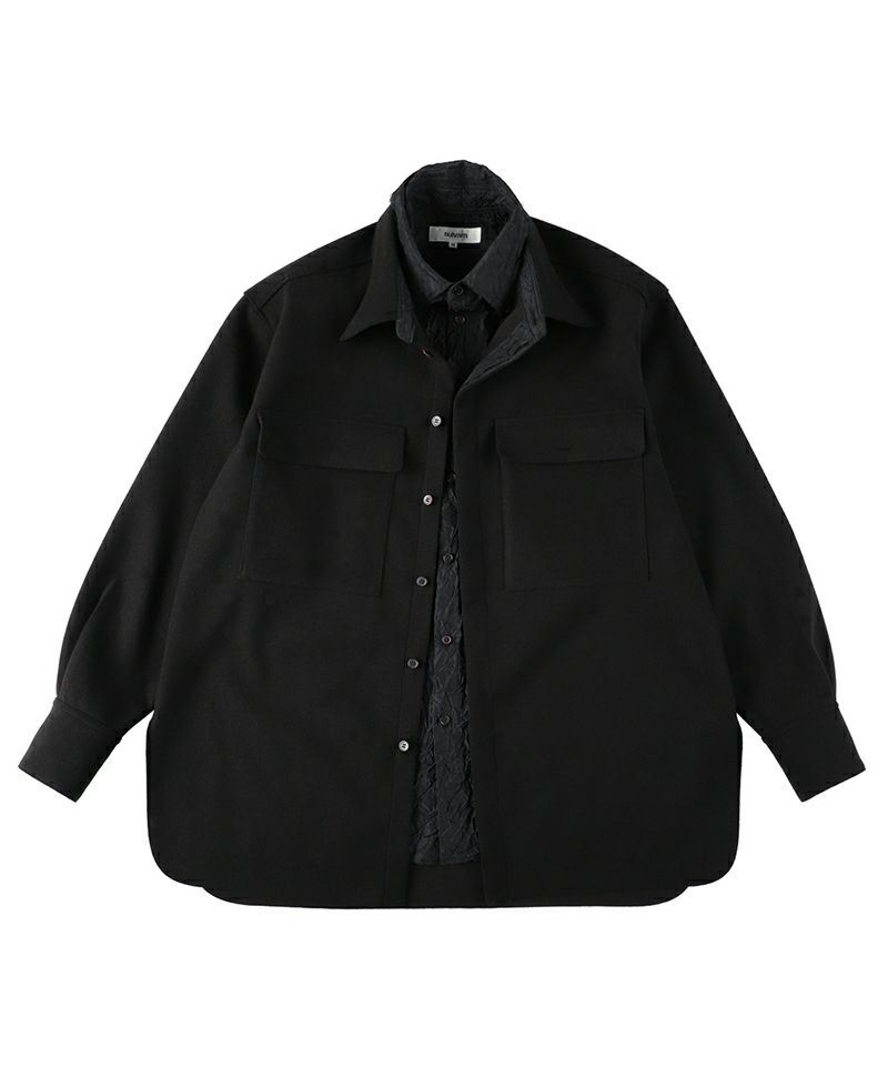 Sulvam ナイロンジャケット サルバム sulvam Slash Over Jacket （Black） - ファッション通販