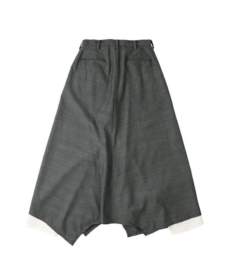 【1回程度使用、クリーニング済】Sulvam skirt pants サルバム sulvam Skirt Pants （Gray） -FASCINATE