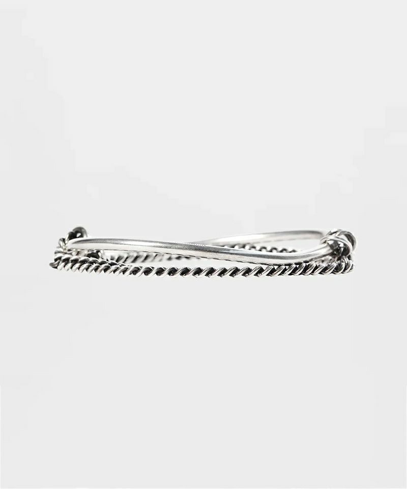 ＜Ann Demeulemeester＞VOKKO IRREGULAR BANGLE WITH CHAIN