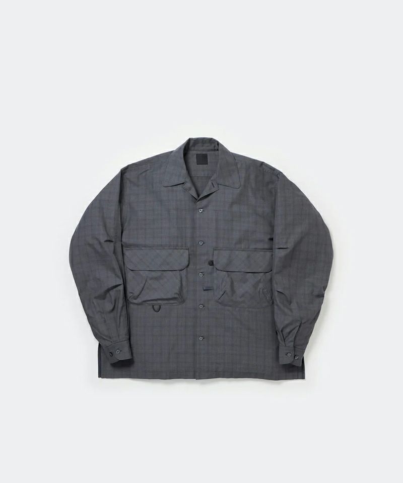 ＜DAIWA PIER39＞W's TECH SPORTS OPEN COLLAR SHIRT L/S NOVA CHECK