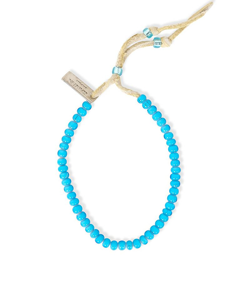 ＜KAMIYA＞Glass Beaded Bracelet