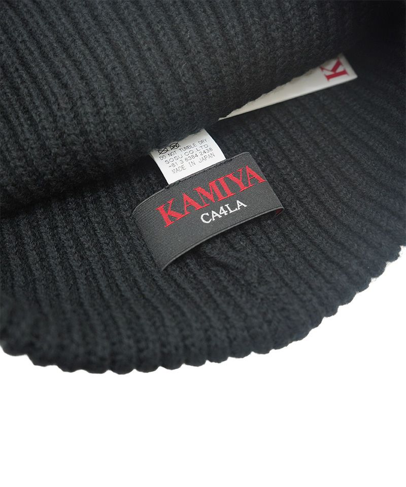 新品タグ付き　KAMIYA カミヤ　KMY BEANIE ブラック KAMIYA＞CA4LA × KAMIYA “KMY” Beanie | MAKES ONLINE STORE