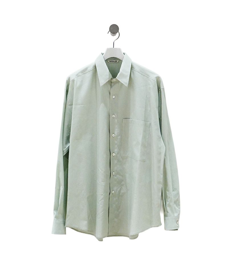 ＜AURALEE＞WASHED FINX TWILL BIG SHIRT