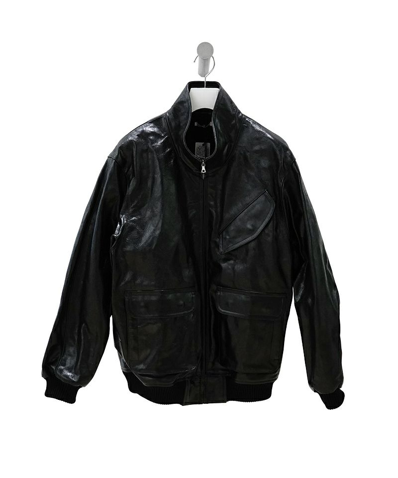 ＜AURALEE＞LAMB LEATHER ZIP BLOUSON