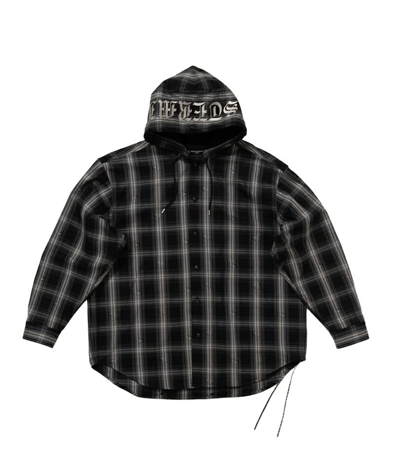 ＜mastermind JAPAN＞HOODED PLAID FLANNEL SHIRT (MJ25E15-SH014)