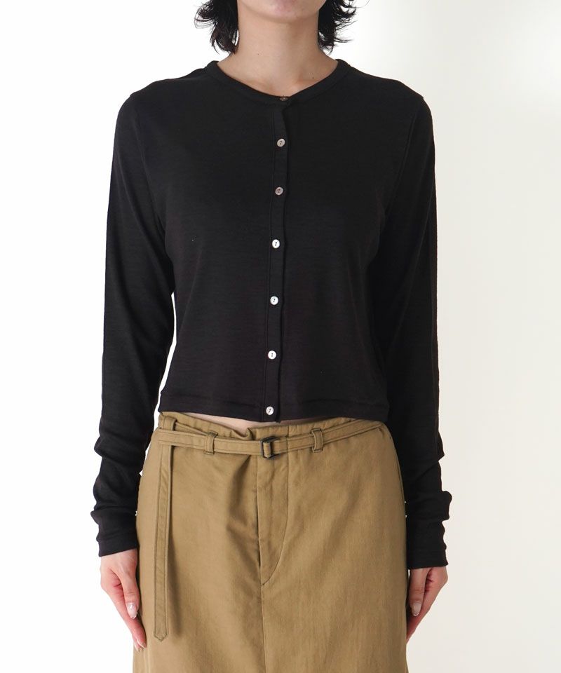 ＜blurhms＞Wool Rib Cardigan