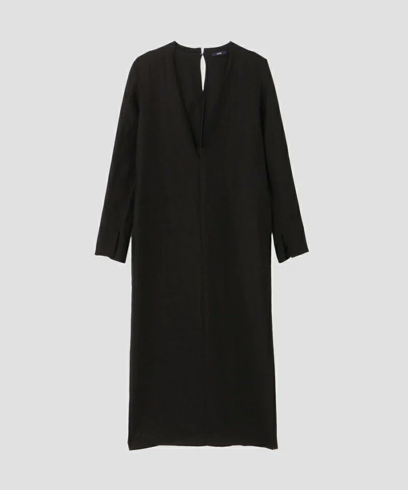 TENCEL LINEN V NECK ONE PIECE