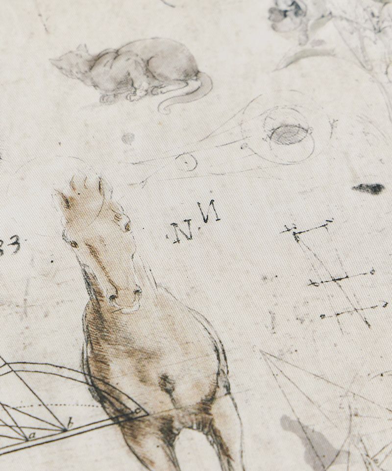 NICENESS＞LEO/ レオ (ダヴィンチプリントシルクスカーフ) | MAKES