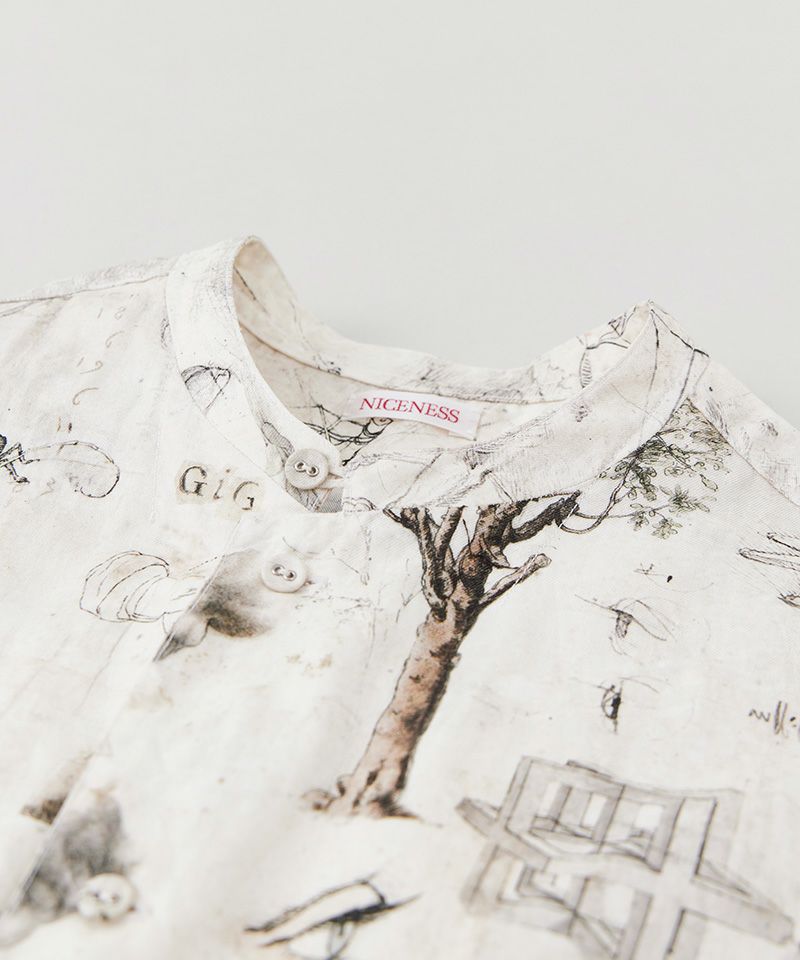 NICENESS＞V.CHAD / V.チャド (プリンテッドナローカラージャケット