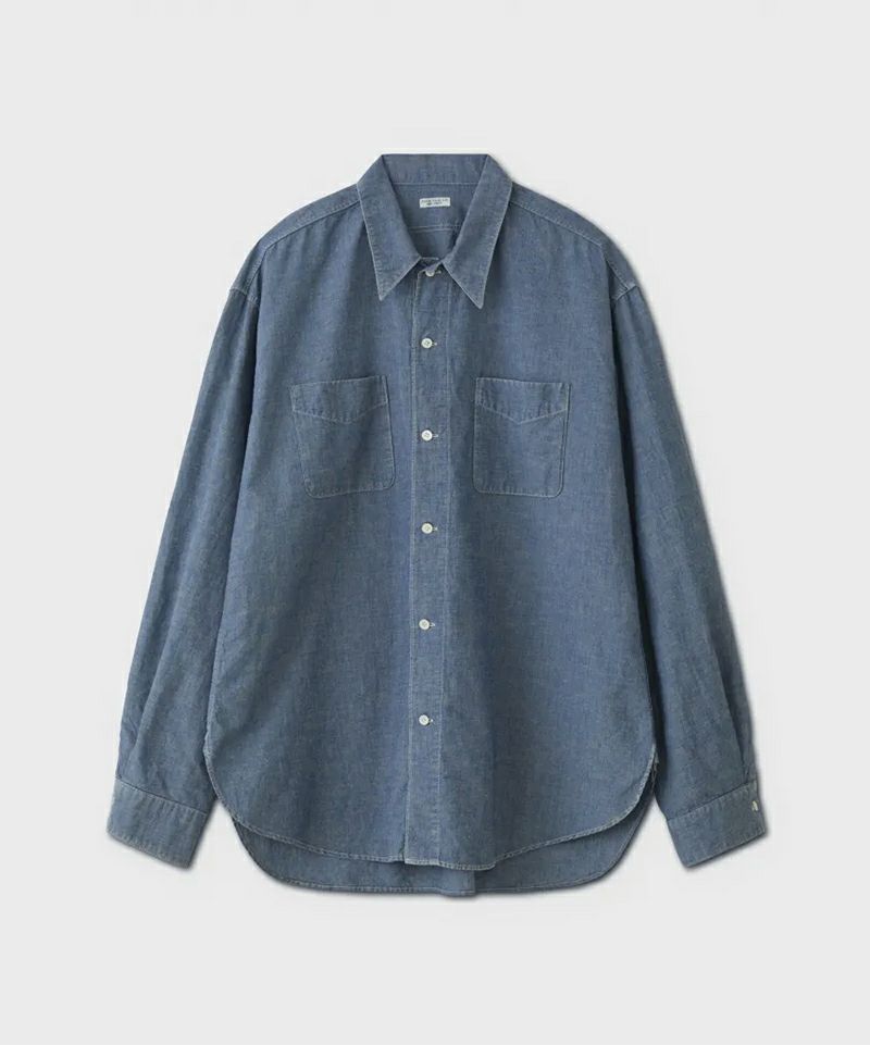 PHIGVEL＞CHAMBRAY WORKADAY LS SHIRT | MAKES ONLINE STORE