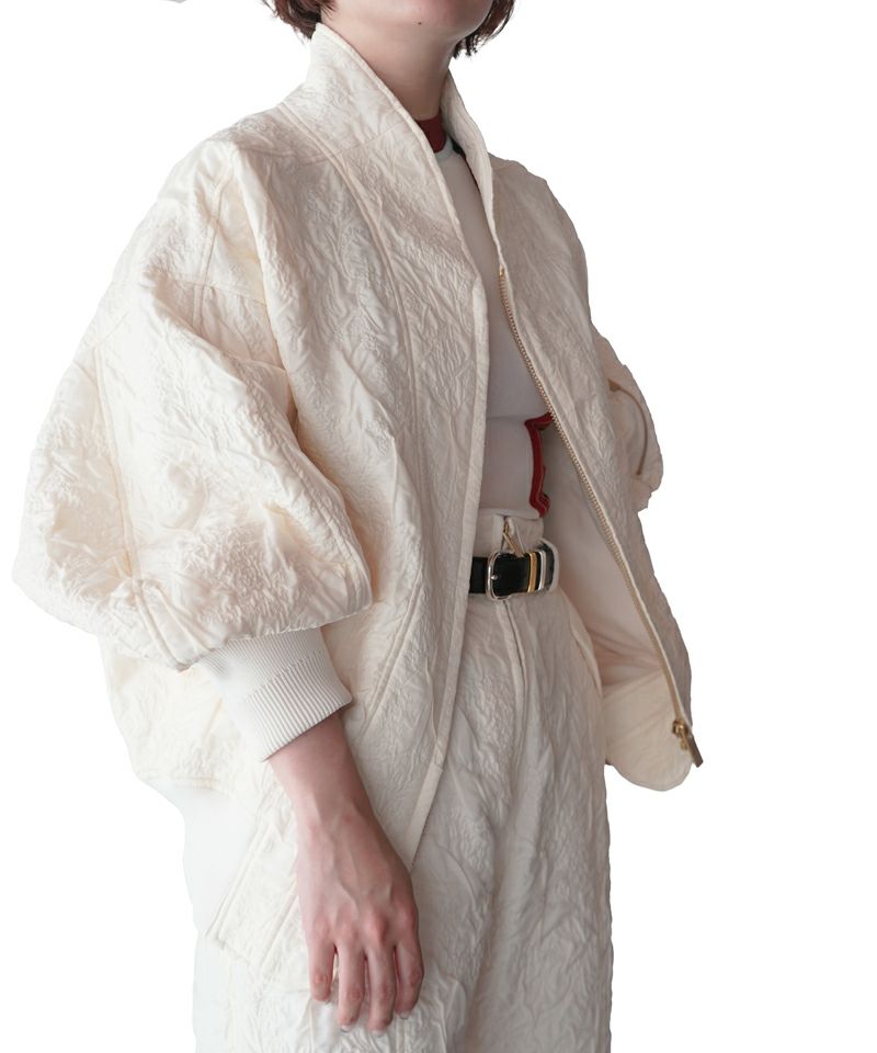 ＜Mame Kurogouchi＞Floral Jacquard Triple Cloth Jacket