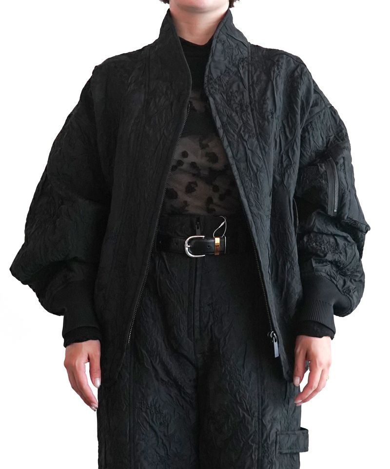 ＜Mame Kurogouchi＞Floral Jacquard Triple Cloth Jacket