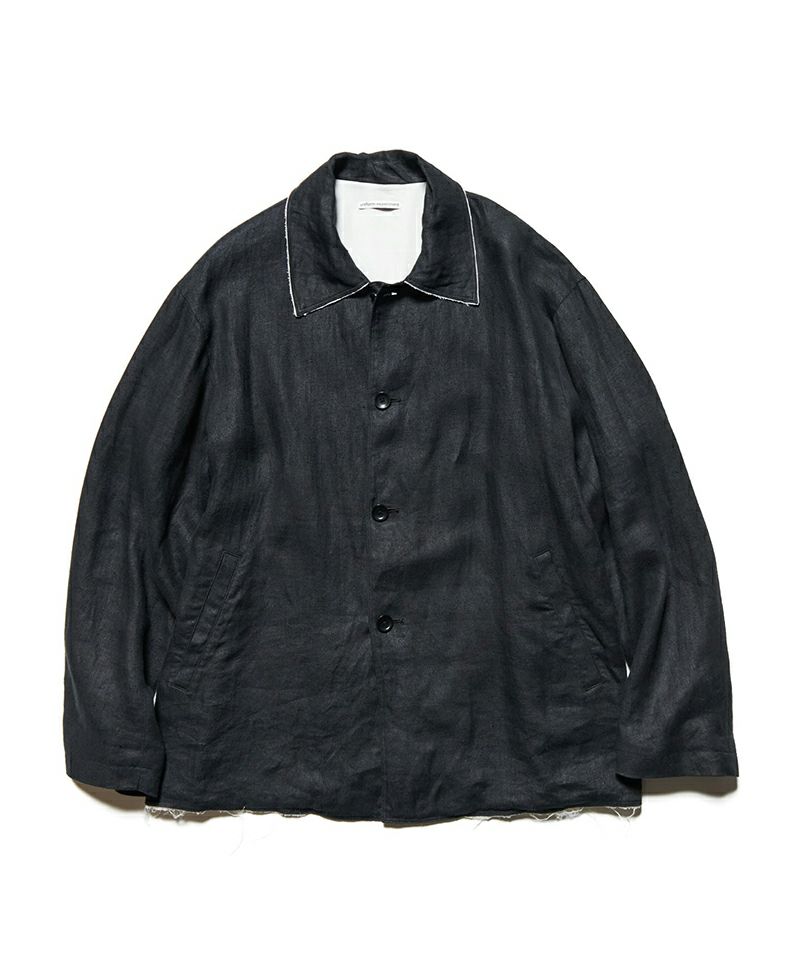 ＜uniform experiment＞BRUSHED LINEN CUT-OFF JACKET
