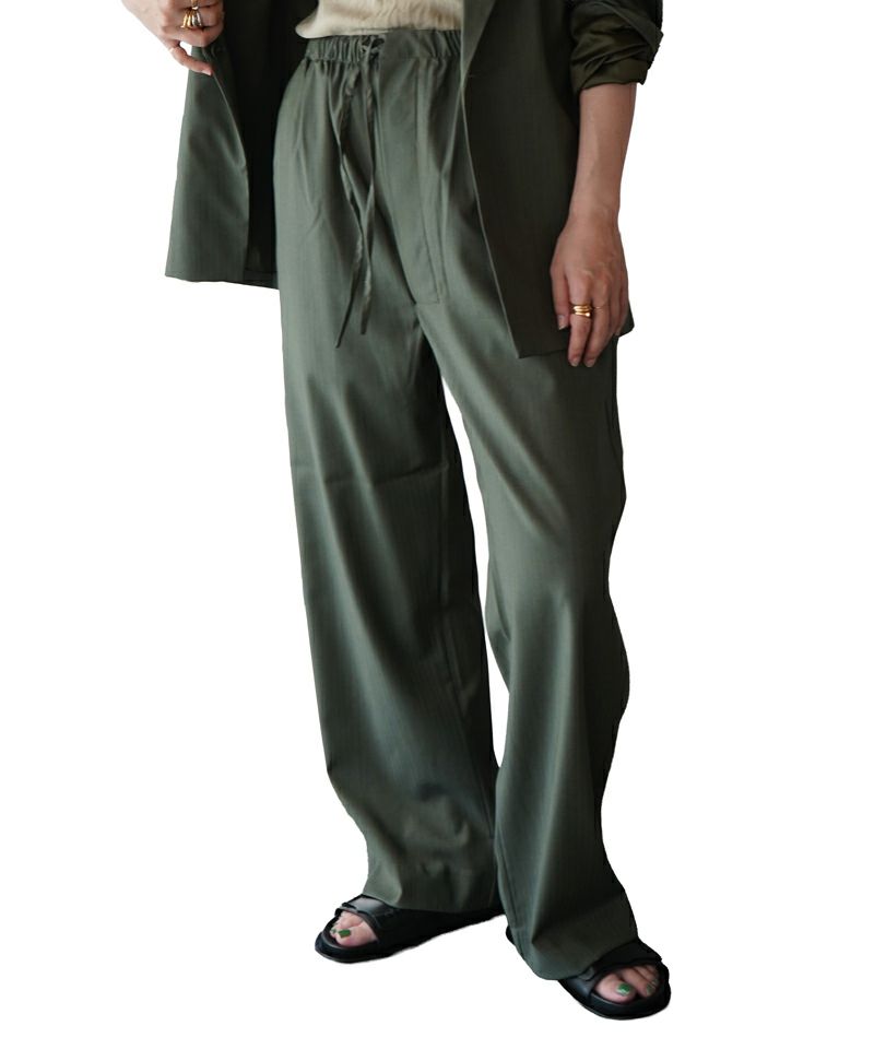 ＜GABRIELA COLL GARMENTS＞FINE WOOL DRAWSTRING TROUSERS