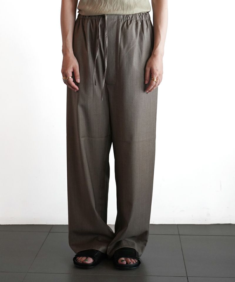 ＜GABRIELA COLL GARMENTS＞FINE WOOL DRAWSTRING TROUSERS