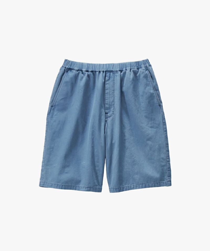 SIDOGRAS Indigo Poplin Track Shorts
