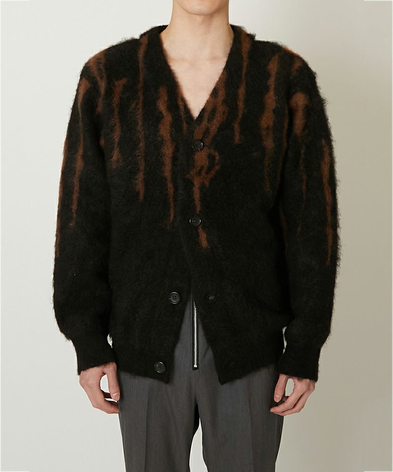 ＜ALMOSTBLACK＞POTTERY JACQURD MOHAIR KNIT