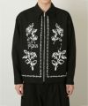＜ALMOSTBLACK＞WVN POTTERY PRINT ZIP SHIRTS