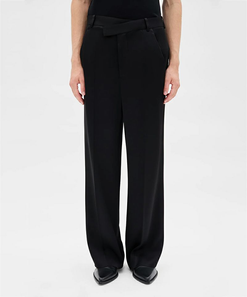 ＜Ann Demeulemeester＞CYRUS ASYMMETRIC W.B. W-LEG TROUSERS