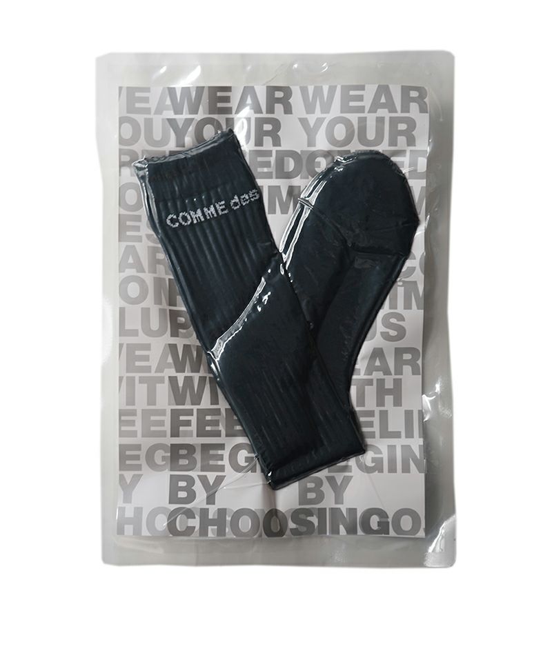 ＜COMME des GARCONS HOMME PLUS＞リブソックス ロング (PP-K501-051)