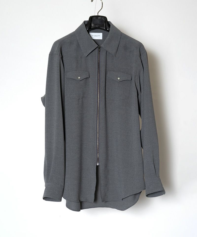 RAINMAKER＞MELANGE TWILL WESTERN SHIRT | MAKES ONLINE STORE