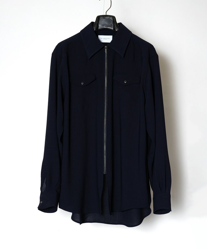 RAINMAKER＞MELANGE TWILL WESTERN SHIRT | MAKES ONLINE STORE
