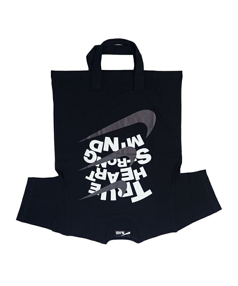 ＜BLACK COMME des GARCONS＞綿天竺NIKE プリントBAG (1P-T101-052)